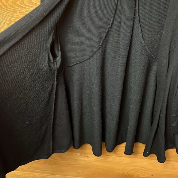 Allen B by Alan Schwartz women’s open black cardigan Md sweater event winter - Picture 7 of 8
